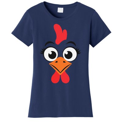 Chicken Adult Chicken Hen Face Women's T-Shirt