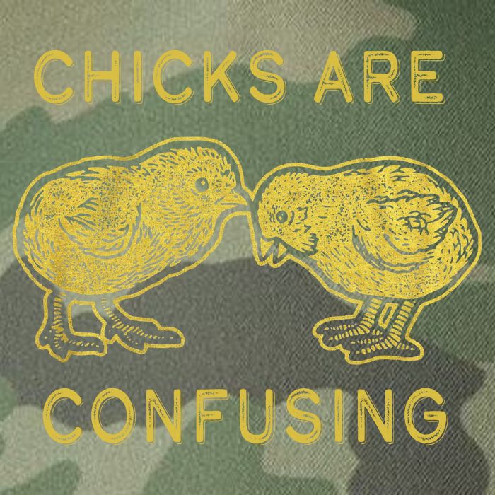 CHICKS ARE CONFUSING Legacy Tie Dye Trucker Hat