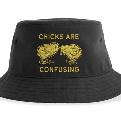 CHICKS ARE CONFUSING Sustainable Bucket Hat