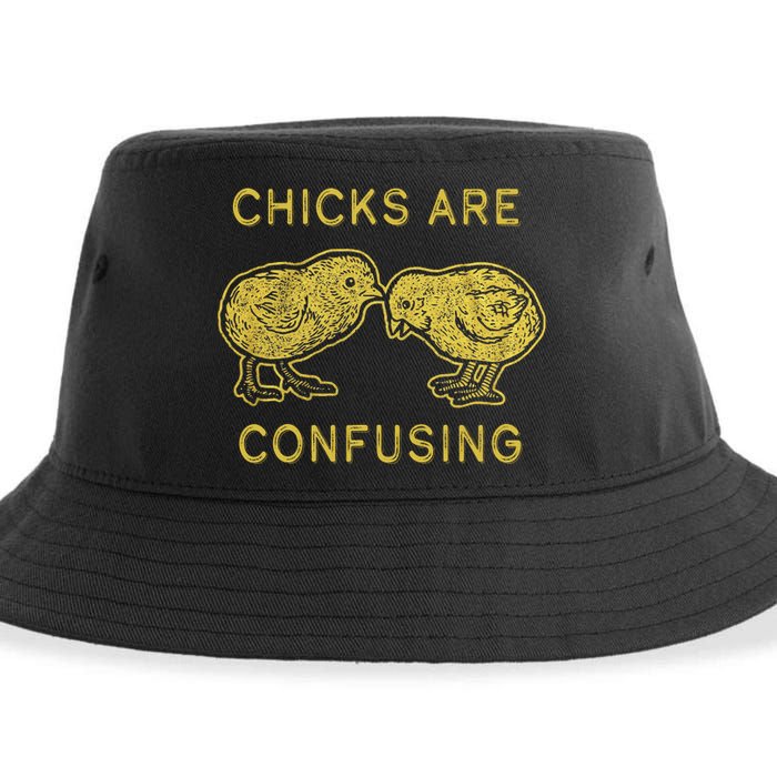 CHICKS ARE CONFUSING Sustainable Bucket Hat