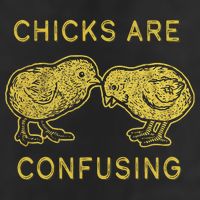 CHICKS ARE CONFUSING Adult Drive Performance Visor