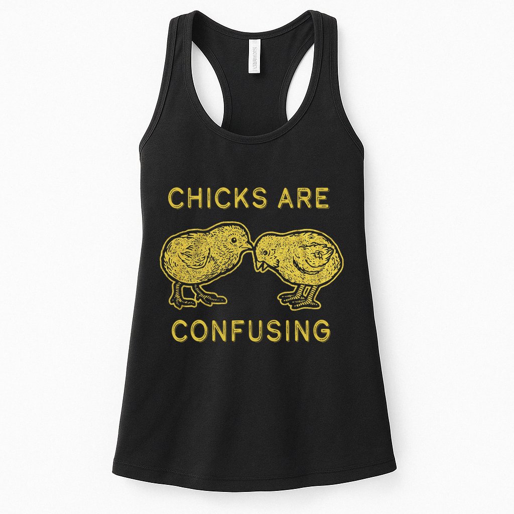 CHICKS ARE CONFUSING Womens Tank Top