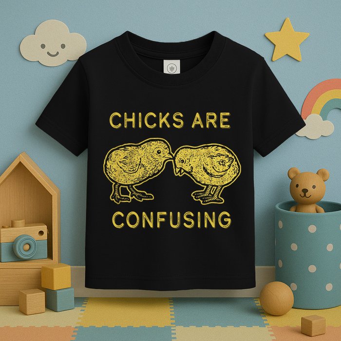 CHICKS ARE CONFUSING Toddler T-Shirt