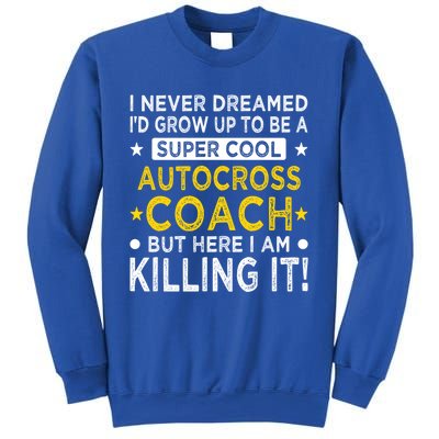 Cool Autocross Coach Funny Auto Racing Humor Race Car Driver Gift Sweatshirt