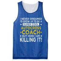 Cool Autocross Coach Funny Auto Racing Humor Race Car Driver Gift Mesh Reversible Basketball Jersey Tank