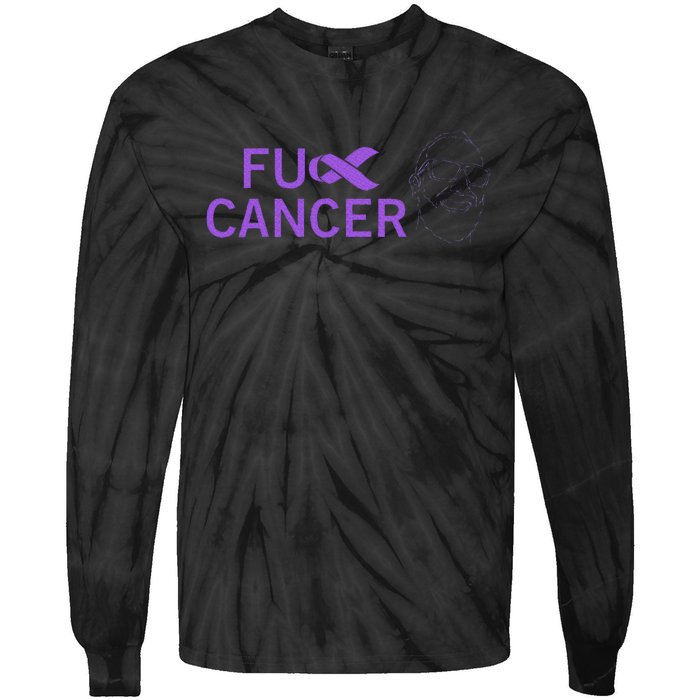 Cancer Awareness Tie-Dye Long Sleeve Shirt