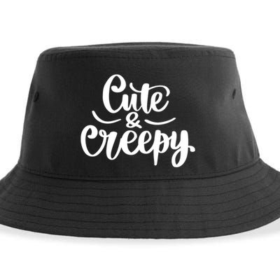 Cute And Creepy Halloween Funny Sustainable Bucket Hat