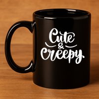 Cute And Creepy Halloween Funny 11oz C Handle Ceramic Mug