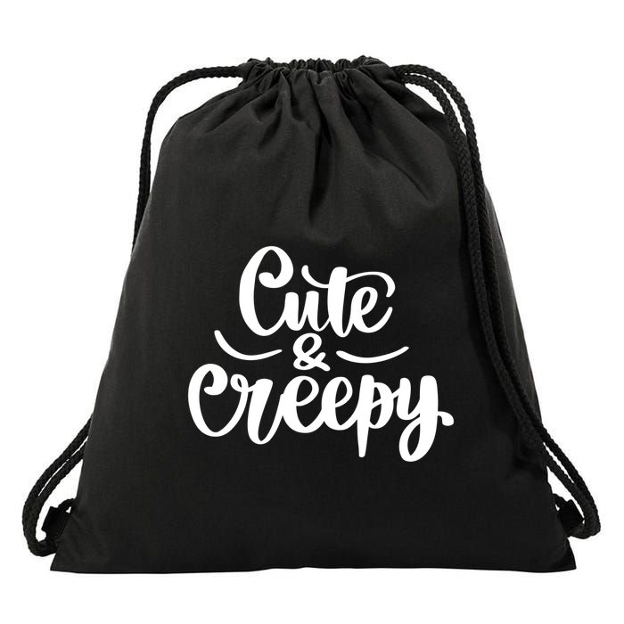 Cute And Creepy Halloween Funny Drawstring Bag