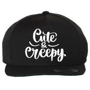 Cute And Creepy Halloween Funny Wool Snapback Cap