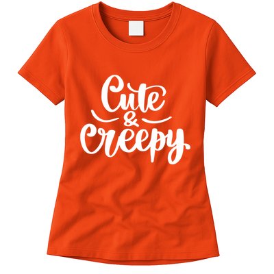 Cute And Creepy Halloween Funny Womens T-Shirt