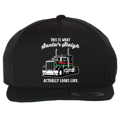 Christmas Asphalt Cowboy Trucker Truck Driver Gifts Wool Snapback Cap