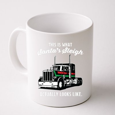 Christmas Asphalt Cowboy Trucker Truck Driver Gifts Coffee Mug