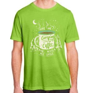 Camping And Coffee Adult ChromaSoft Performance T-Shirt