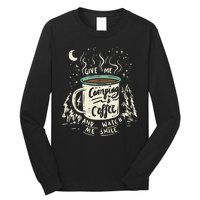 Camping And Coffee Long Sleeve Shirt