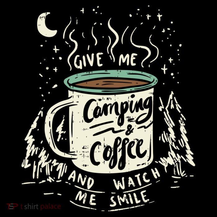 Camping And Coffee 7-Panel Snapback Hat