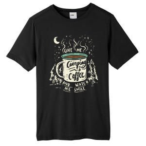 Camping And Coffee Tall Fusion ChromaSoft Performance T-Shirt