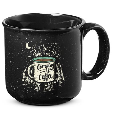 Camping And Coffee 15oz Campfire Ceramic Mug