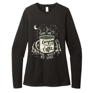 Camping And Coffee Womens CVC Long Sleeve Shirt