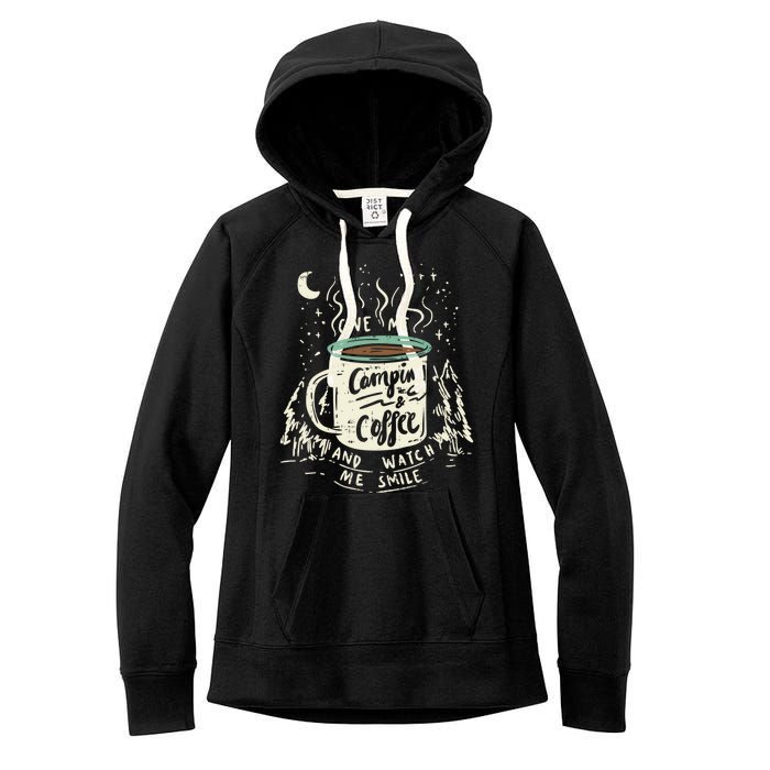 Camping And Coffee Women's Fleece Hoodie