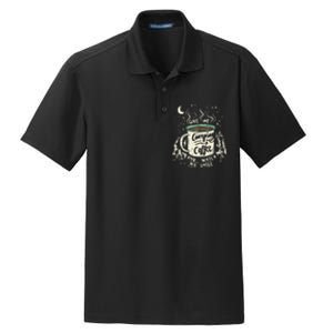 Camping And Coffee Dry Zone Grid Polo