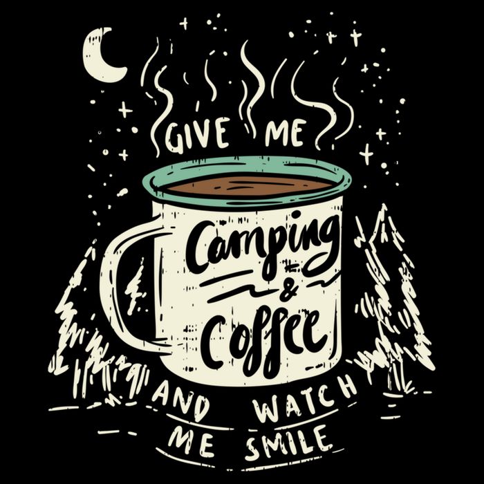 Camping And Coffee 16 in Basic Backpack