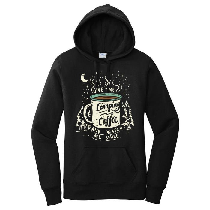 Camping And Coffee Women's Pullover Hoodie