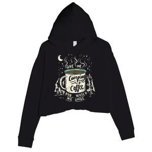 Camping And Coffee Crop Fleece Hoodie