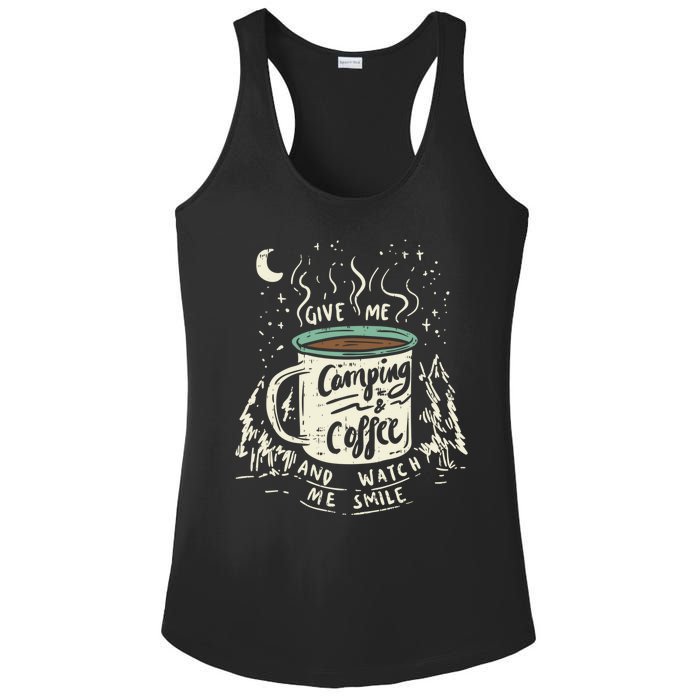 Camping And Coffee Ladies PosiCharge Competitor Racerback Tank