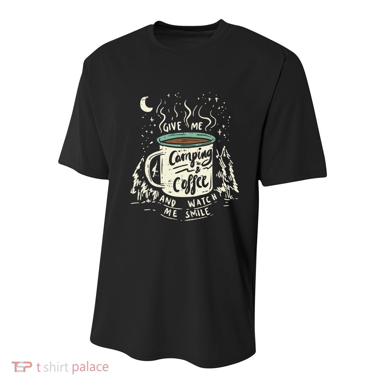 Camping And Coffee Youth Performance Sprint T-Shirt