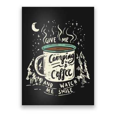 Camping And Coffee Poster