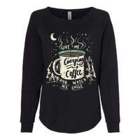 Camping And Coffee Womens California Wash Sweatshirt