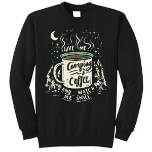 Camping And Coffee Tall Sweatshirt