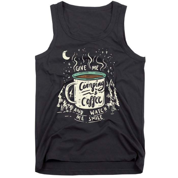 Camping And Coffee Tank Top