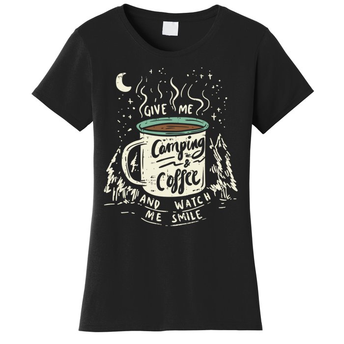 Camping And Coffee Women's T-Shirt