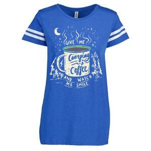 Camping And Coffee Enza Ladies Jersey Football T-Shirt