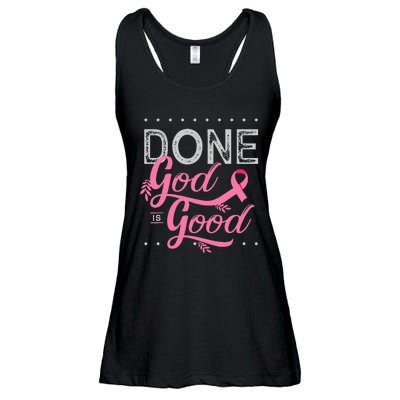 Chemotherapy and Chemo Radiation or Done God is Good Ladies Essential Flowy Tank