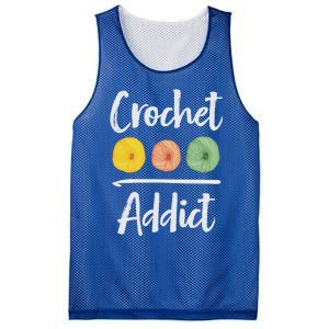 Crochet Addict Crocheting Gift For Mom Crocheters Yarn Lover Gift Mesh Reversible Basketball Jersey Tank