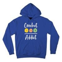 Crochet Addict Crocheting Gift For Mom Crocheters Yarn Lover Gift Tall Hoodie