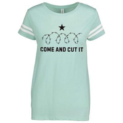 Come And Cut It Barbed Wire Political Enza Ladies Jersey Football T-Shirt