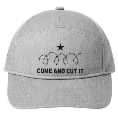 Come And Cut It Barbed Wire Political 7-Panel Snapback Hat