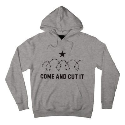 Come And Cut It Barbed Wire Political Tall Hoodie