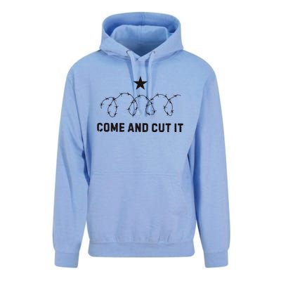 Come And Cut It Barbed Wire Political Unisex Surf Hoodie