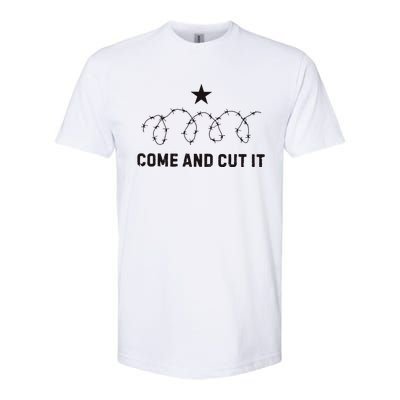 Come And Cut It Barbed Wire Political Softstyle CVC T-Shirt