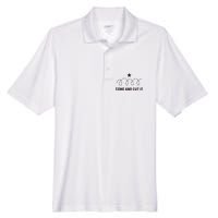 Come And Cut It Barbed Wire Political Men's Origin Performance Pique Polo