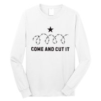 Come And Cut It Barbed Wire Political Long Sleeve Shirt