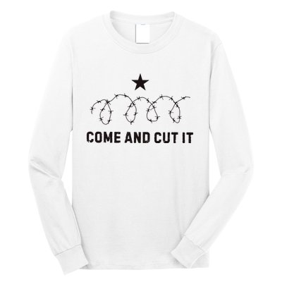 Come And Cut It Barbed Wire Political Long Sleeve Shirt