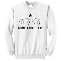 Come And Cut It Barbed Wire Political Sweatshirt