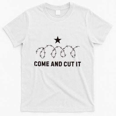 Come And Cut It Barbed Wire Political T-Shirt