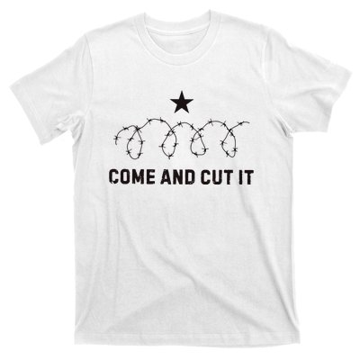 Come And Cut It Barbed Wire Political T-Shirt